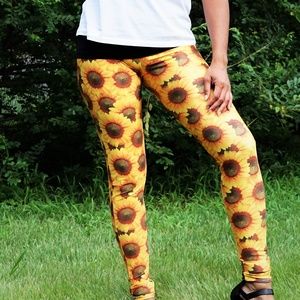 Sunflower Leggings for Women